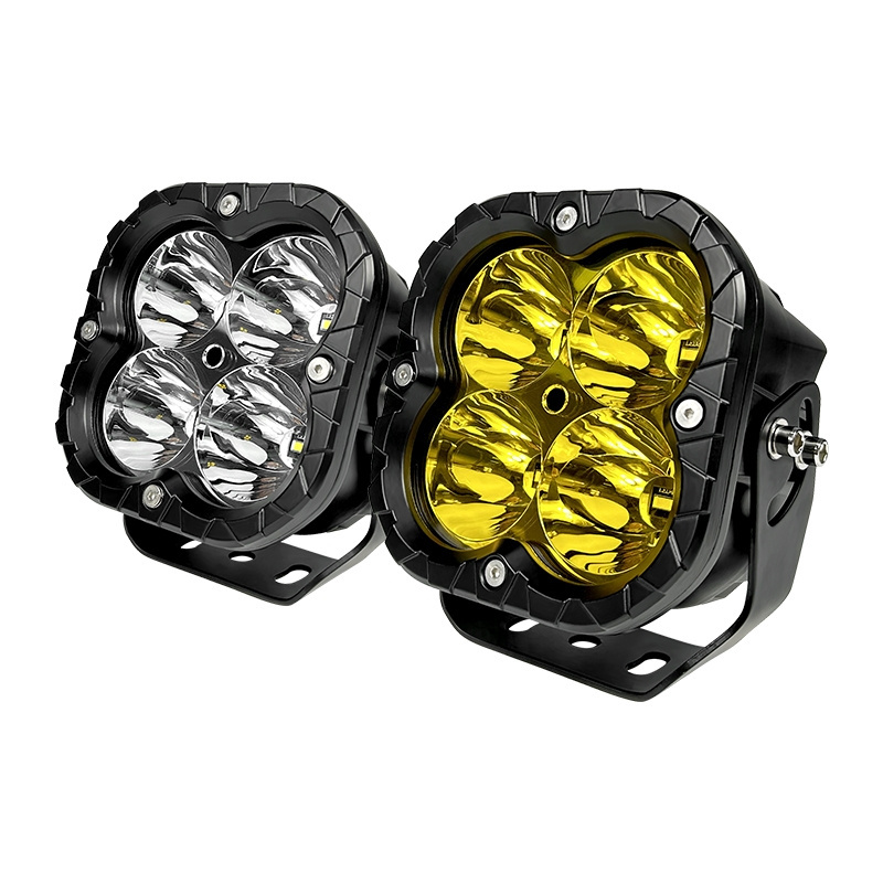 5 Inch 80W LED Cube Pods Driving Fog Amber Off road Work Light for Off-road Vehicles Motorcycles Auxiliary Led Lights