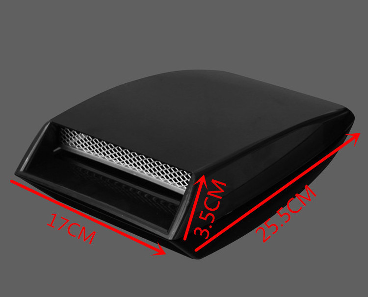 Universal Car Decorative Simulation Air Flow Intake Scoop Bonnet Vent Cover Hood Car Modified Air Outlet Sticker