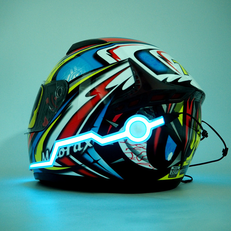 Cool Led Motorcycle Helmet Strip Light Glowing Safety Night Light El Tape For Helmet