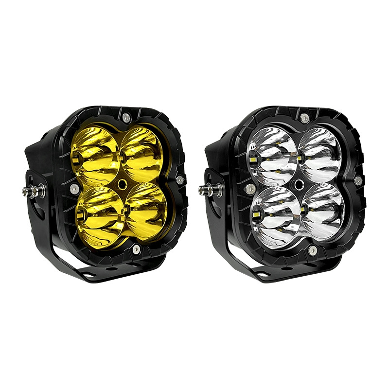 5 Inch 80W LED Cube Pods Driving Fog Amber Off road Work Light for Off-road Vehicles Motorcycles Auxiliary Led Lights