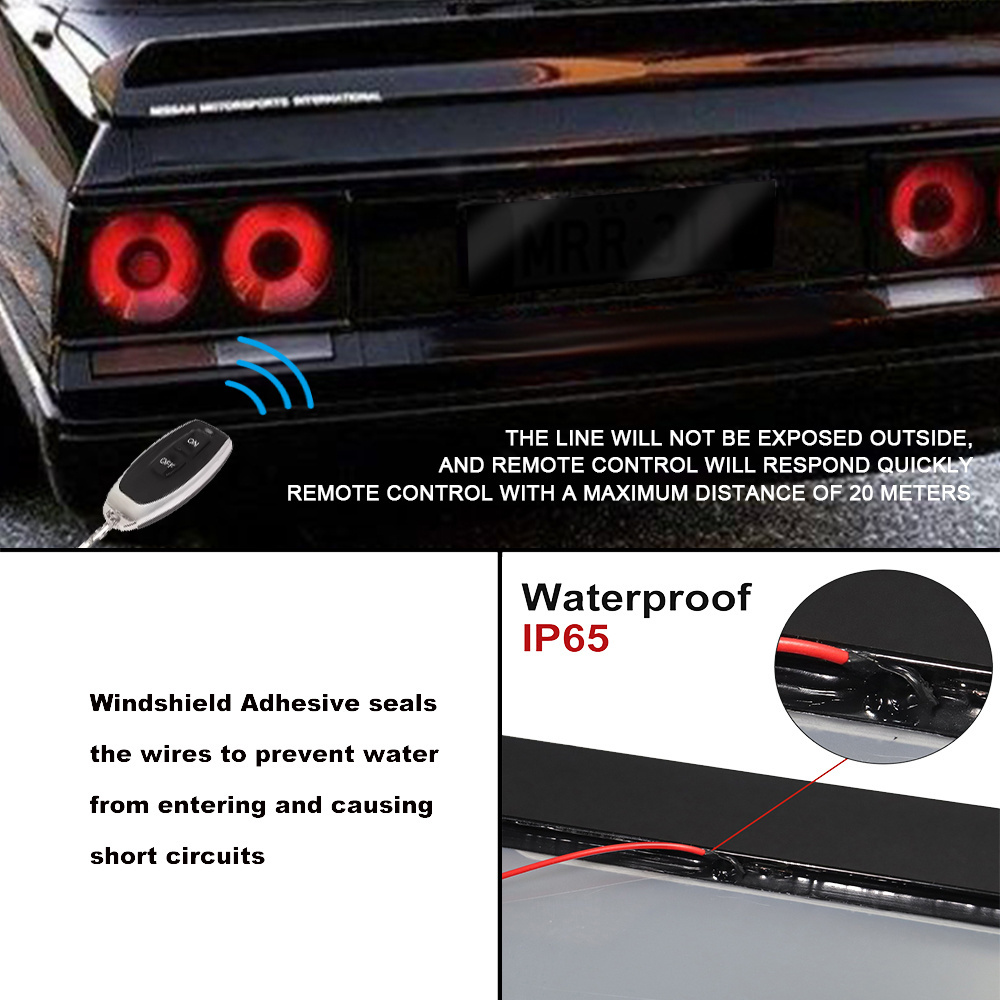 Flipper Electric Black Fog License Plate Cover  For Car Australia