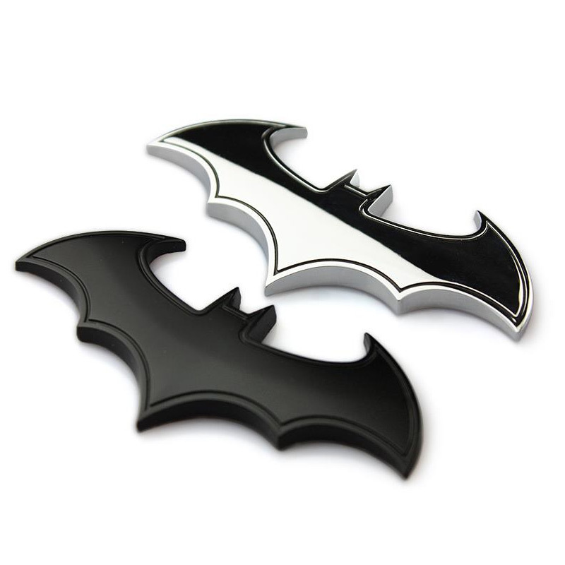 Hot Sell Bat Animal 3d Custom Metal Car Emblem Logo Badge Sticker