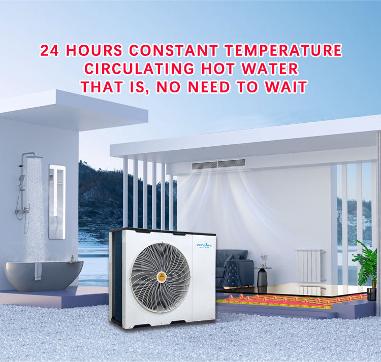 Air Source Hot Water Heater Domestic R32 Full EVI DC Inverter Heat Pump