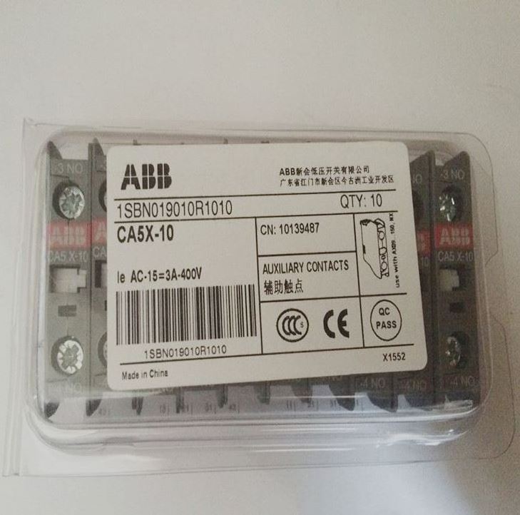 Original 100% ABB-China Auxiliary contact block 16A 1SBN019020R1011 CAL5X-11 Contactor