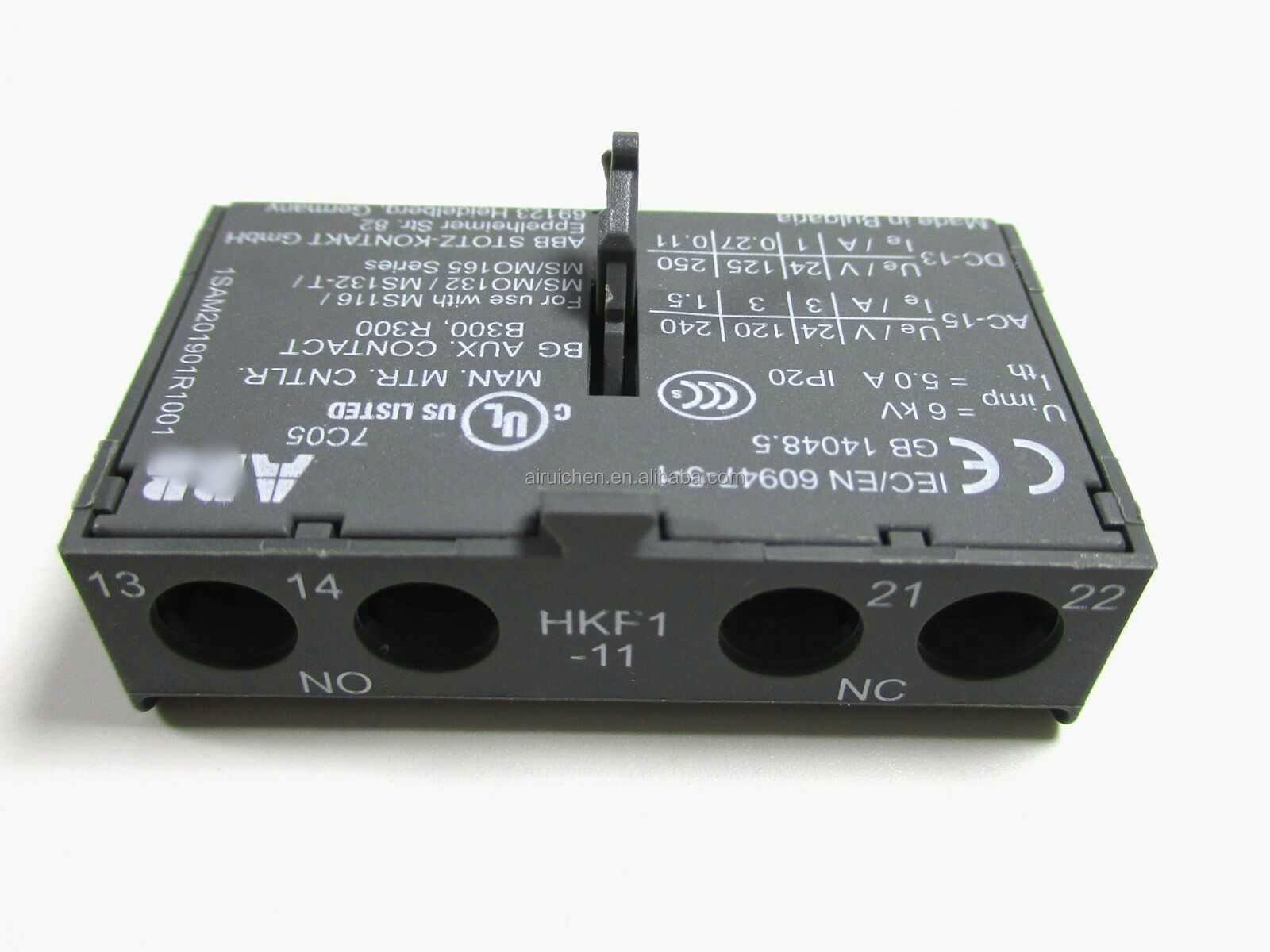 Original 100% Auxiliary contact block HKF1-01 HKF1-10 HKF1-11 HK1-11 HK1-02 HKF1-20 HK1-2 Contactor auxiliary contact