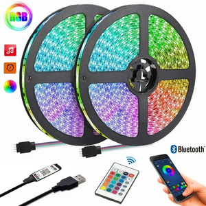 USB 5V Flexible Lighting Set Bluetooth Led Strips 5050 10m Streifen Licht TV Backlight Kit RGB Smart Lights For Home Decoration