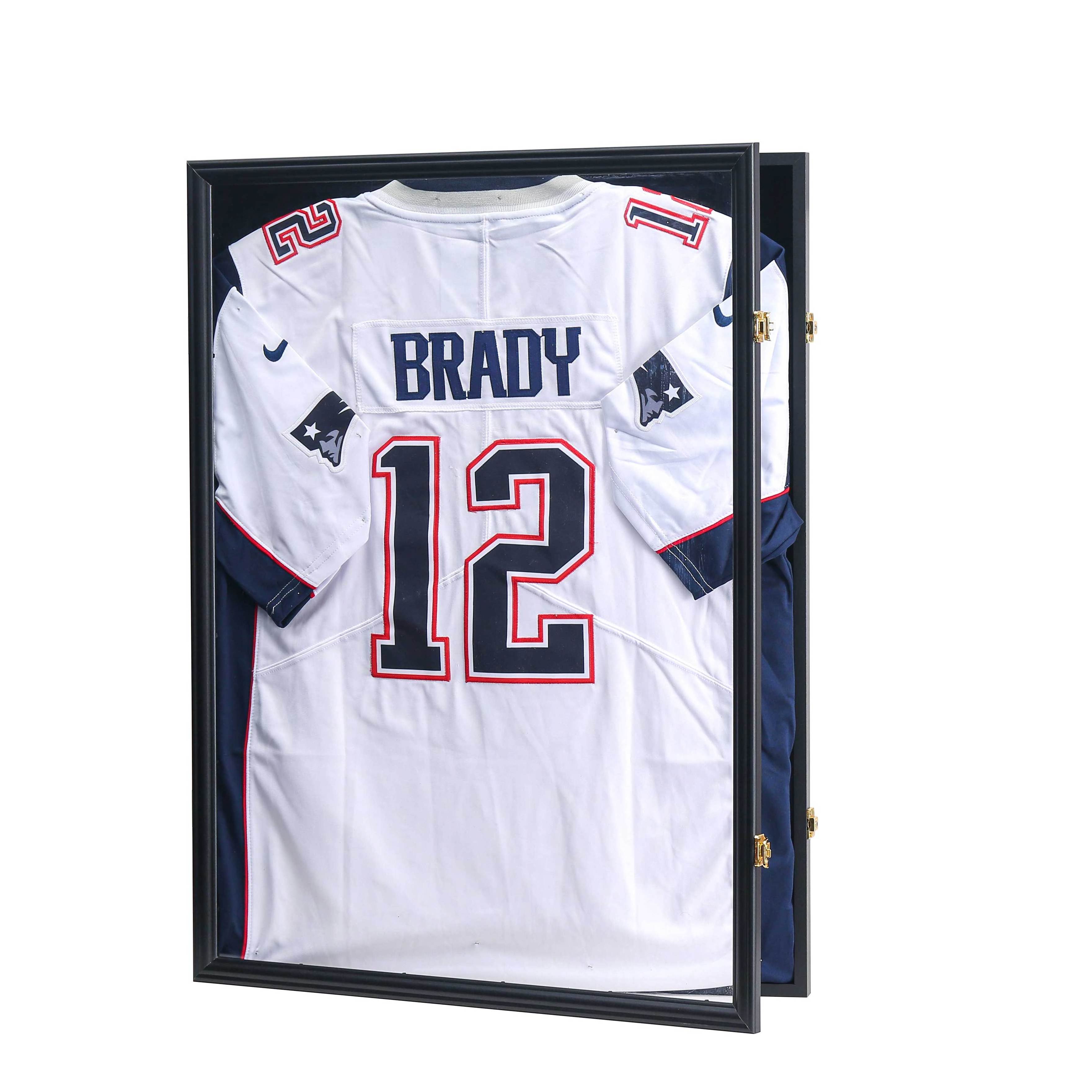 High Quality Jersey Frame Display Case Jersey Shadow Box With Acrylic 98% Anti-UV Wood Wall Cabinet Football Jersey Frames