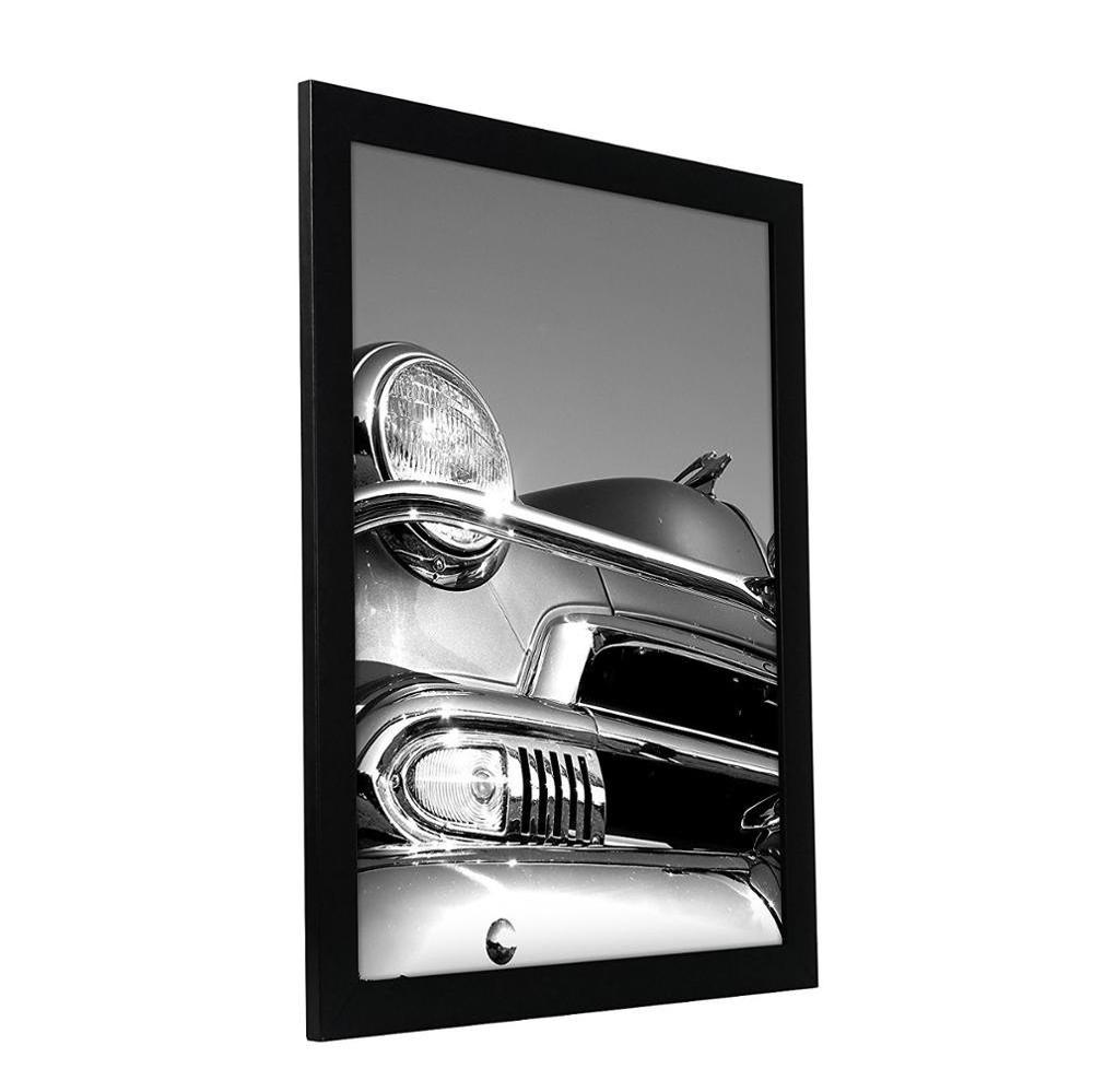 High quality 18x24 large wooden natural Black Photo Frame with Plexi-Glass Wall Poster picture photo  Frame