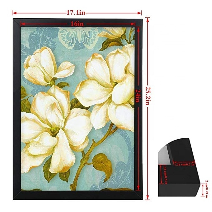 High Quality 11*17 Poster Frame A0 Black Wood Picture Frame Home Decoration Wall Photo Frame Set