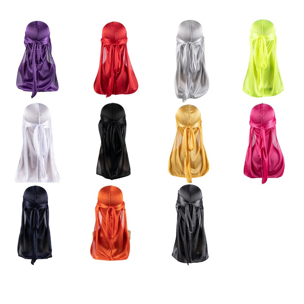 Wholesale Silk Durag Doo Rag Durags For Men silky Du rag Bandana