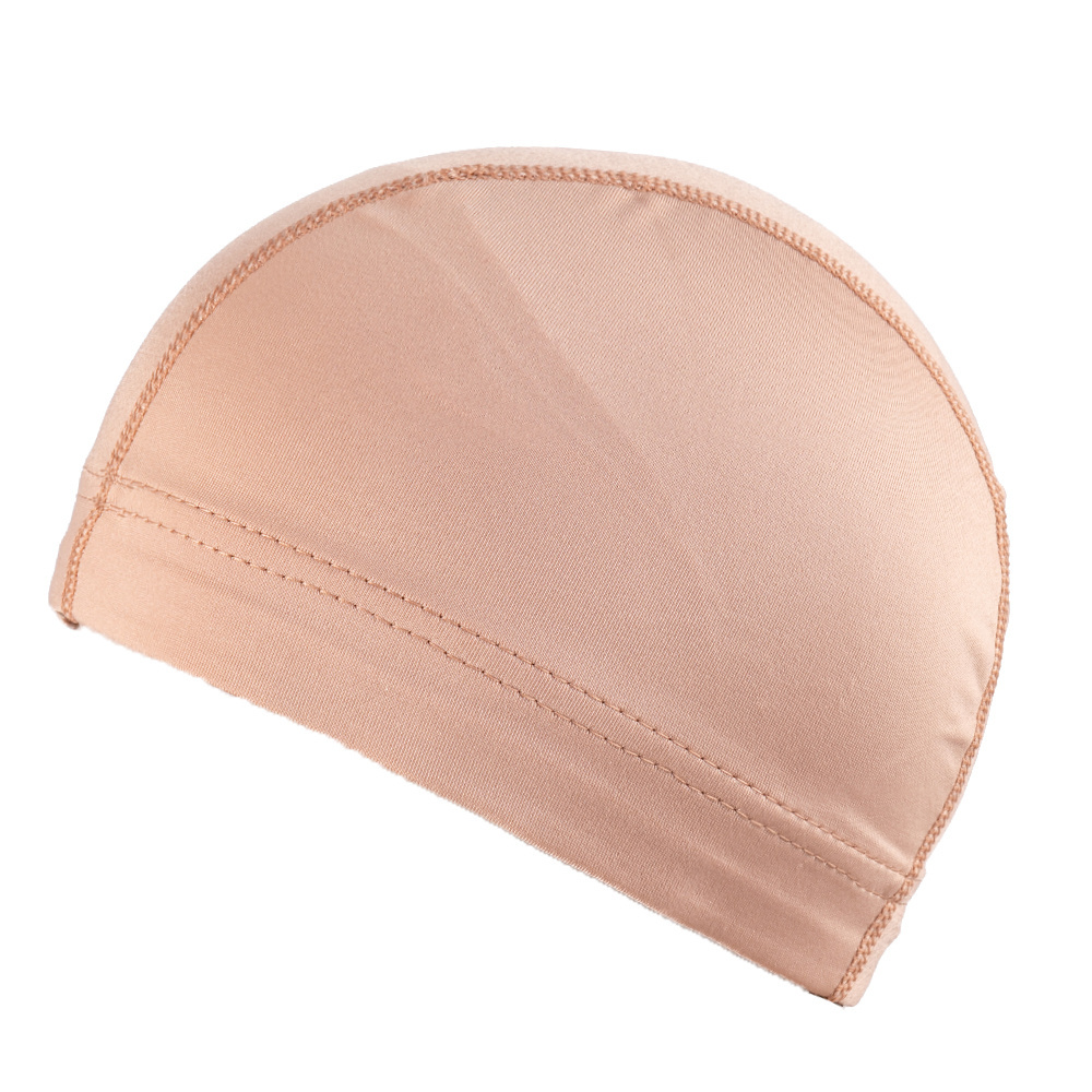 Wholesale  Ultra Stretch Polyester Spandex Dome Wig Cap Men Swimming wave Hat For Women Wave Cap