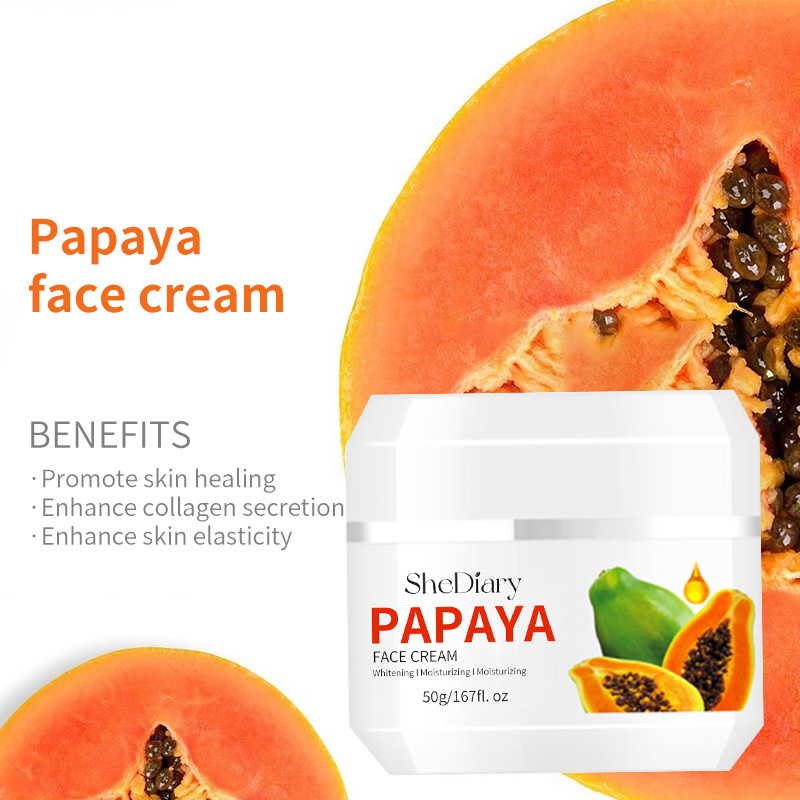 OEM SheDiary Bleaching Whitening Cream With Papaya Extracts Organic Papaya Face Cream Skin Whitening Cream