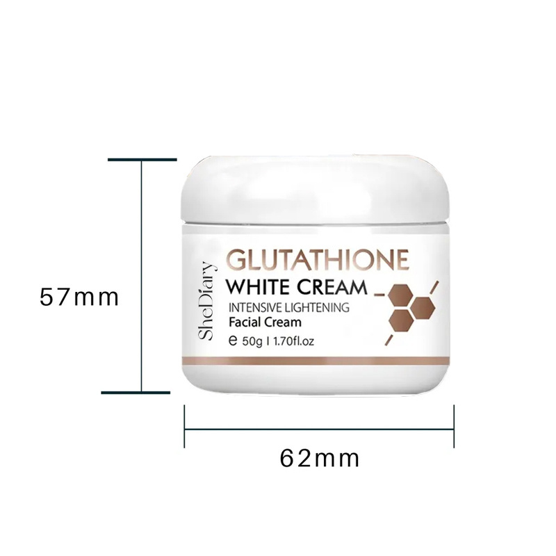 OEM ODM SheDiary Face Cream with Kojic Acid Lightening Moisturizing Anti-aging Whitening Glutathione Whitening Cream