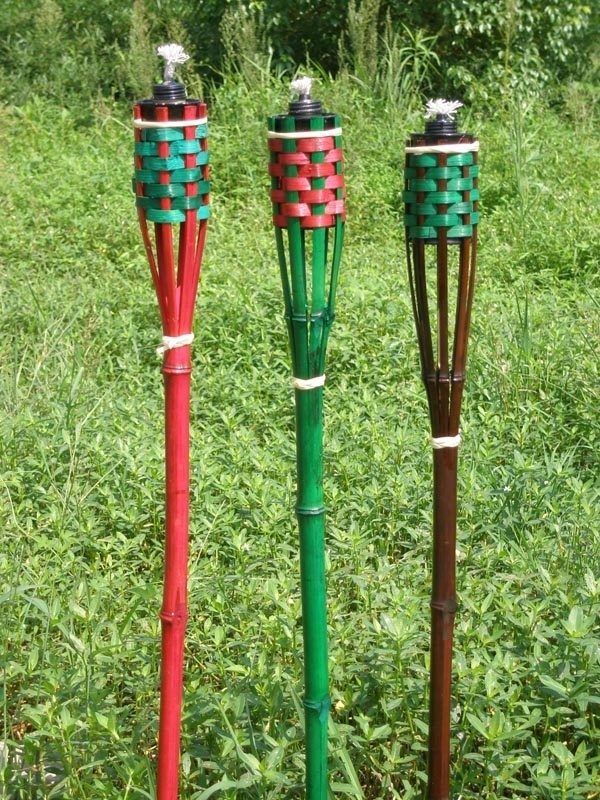 CHINESE CHEAP BAMBOO TORCH, TIKI BAMBOO TORCH FOR GARDEN, TIKI TORCH BAMBOO