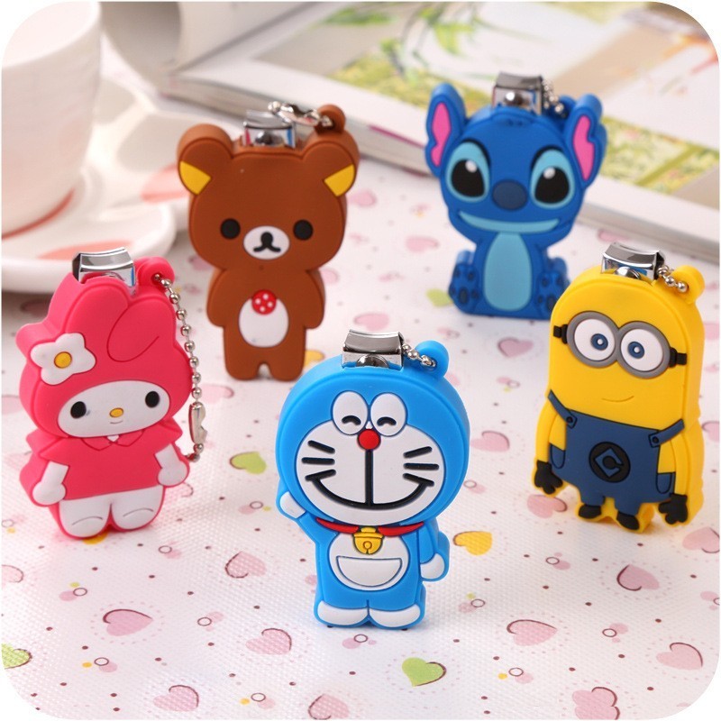 Cute Cartoon Set Key Chain Pendant Plastic Silicone Nail Clippers Cover Making Machine