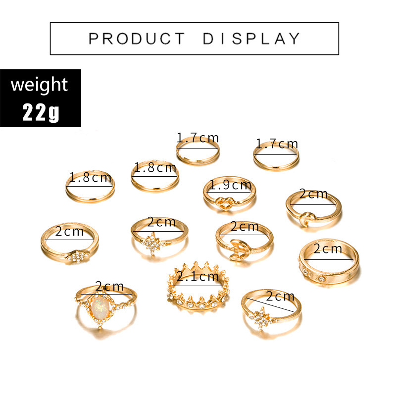 Stainless Steel Rings Set for Women, 11 Pcs Trendy Simple Midi Rings Gold Plated Statement Stackable Rings Pack