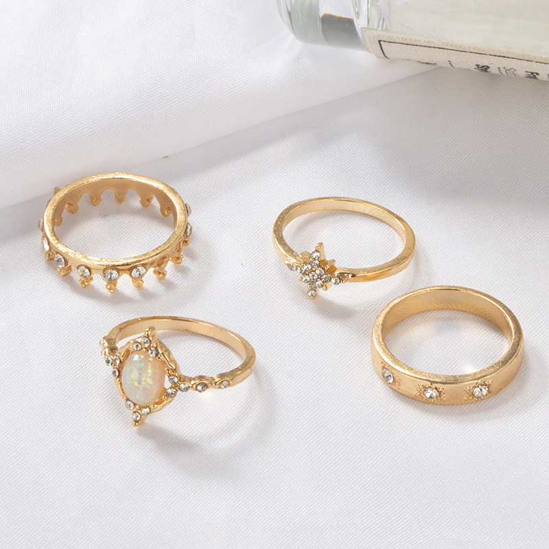 Stainless Steel Rings Set for Women, 11 Pcs Trendy Simple Midi Rings Gold Plated Statement Stackable Rings Pack