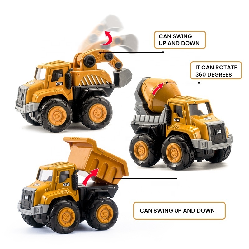 GLW diecasting  Construction  toy Vehicle Alloy Model Car Crane for children's gift hot wheel