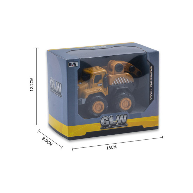 GLW diecasting  professional engineering construction alloy metal  toy model car for children's gift