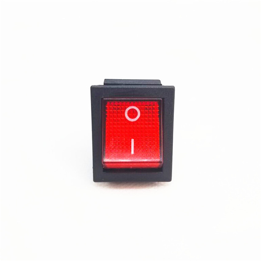 KCD4 Power Rocker Switch 16A With 6 Pin ON-ON DPDT Red Button