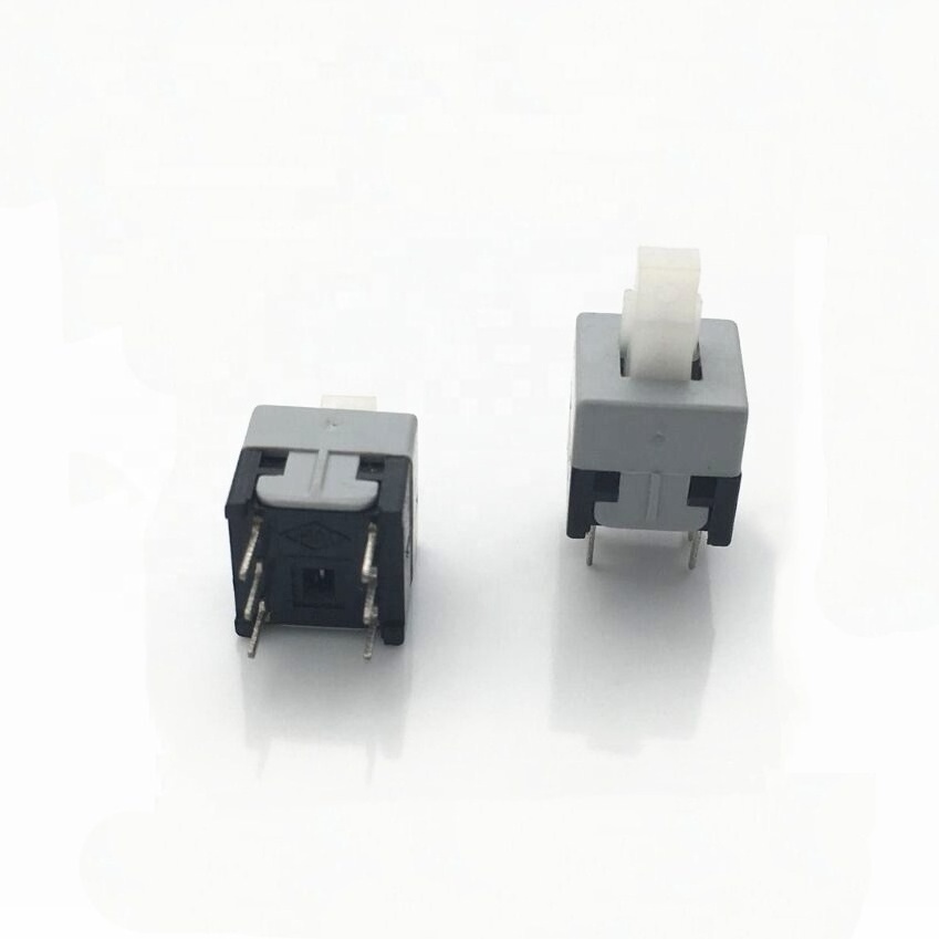 6Pins Mini Push Button Switch With 8.5x8.5mm DPDT Latching