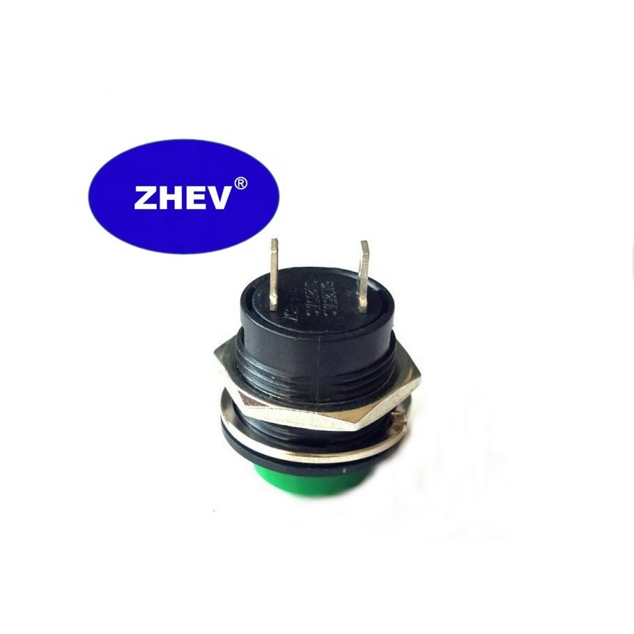 Normal Open R13-507-2 Green ZHEV Push Button Switch With M16 Reset PB-02