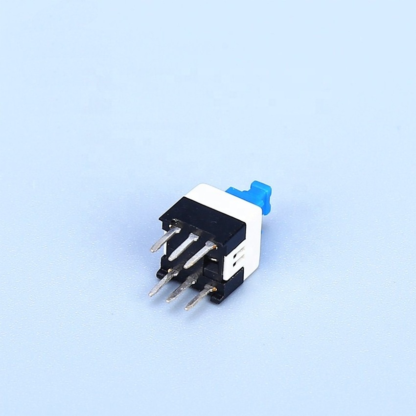 8x8mm Mini Push Button Switch With Release Caps 6Pins ON-OFF