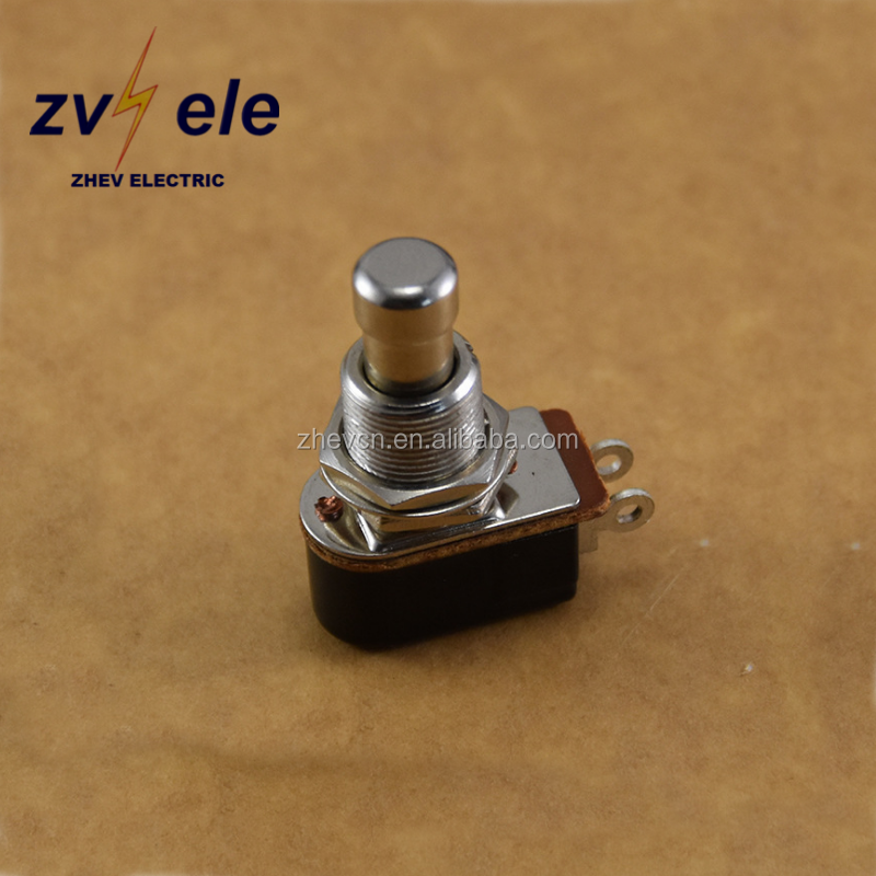 4A 125V PBS-24B Momentary Solder Lug Push Button Switch 2A 250V Foot Switches