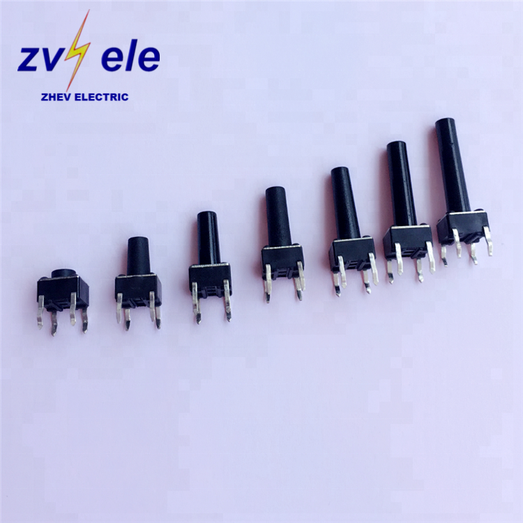 6x6 Round 2 Pin Tactile Push Button Switch With DIP Tact 4 Pin