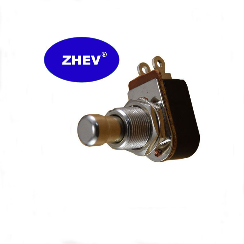 4A 125V PBS-24B Momentary Solder Lug Push Button Switch 2A 250V Foot Switches