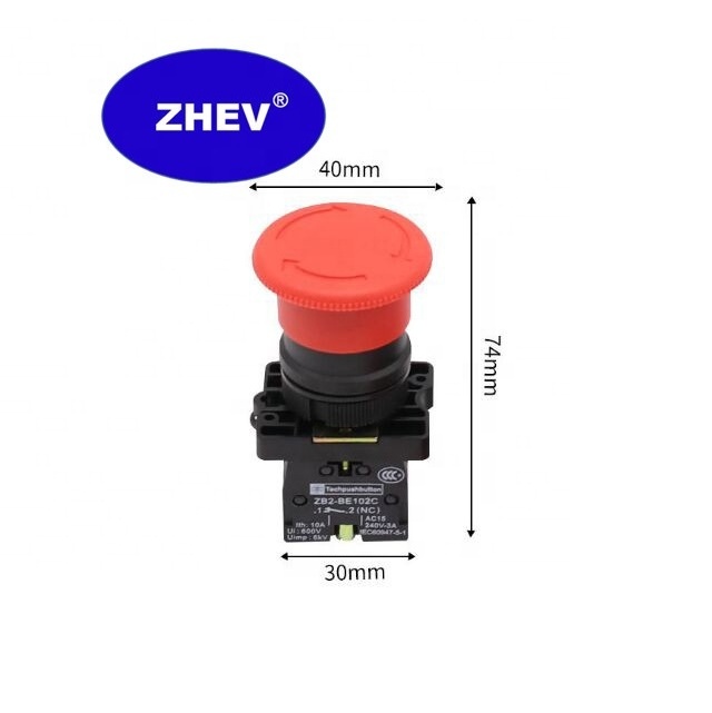 22MM Emergency Stop Push Switch With Normally Close Button