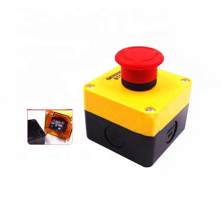 Emergency Stop Switch with Mushroom Button Normally Closed M22