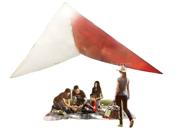 outdoor  sunshade  triangle waterproof sun shade sail with pu coated  polyester fabric  for  shanghai  zoie