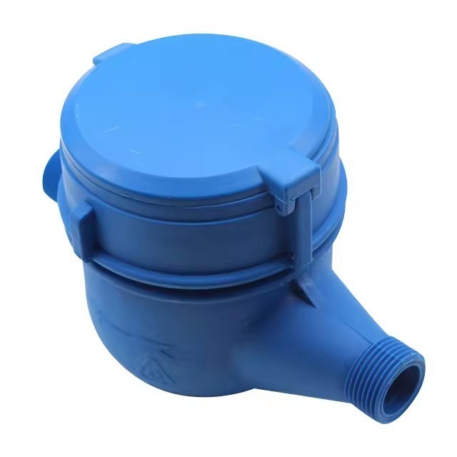 Reinforced Glass Single Jet Domestic Water Meter Single-jet Mechanical Water Meter Reader With Pulse Line