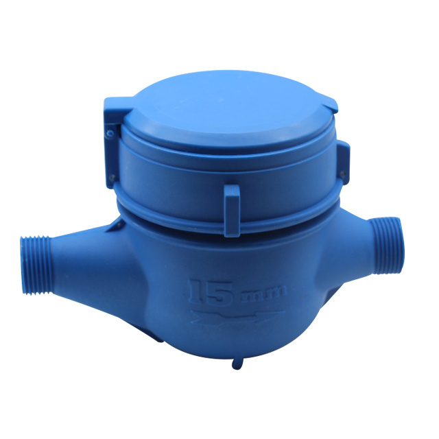 Multi Jet Dry Type Water Meter 15~25 Mm With External Adjust Plastic Body Class B Cheap Price Water Meter