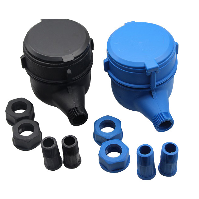 Multi Jet Dry Type Water Meter 15~25 Mm With External Adjust Plastic Body Class B Cheap Price Water Meter