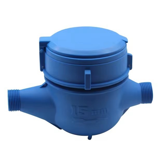 Reinforced Glass Single Jet Domestic Water Meter Single-jet Mechanical Water Meter Reader With Pulse Line