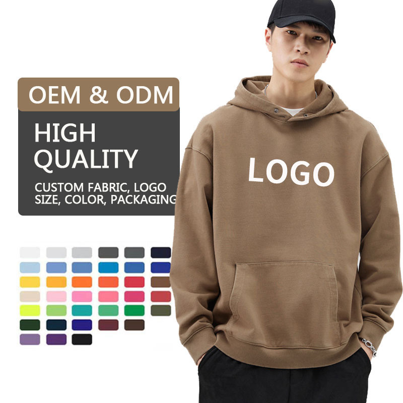 Pullover 80 cotton 20 polyester hoodies unisex custom embroidery 3d puff logo mens hoodies heavyweight high quality sweatshirt