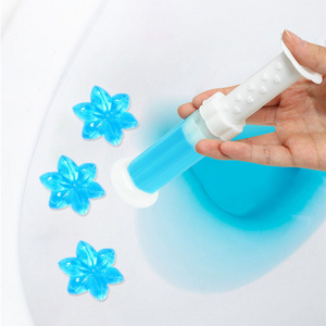 New Flower Gel Detergent Natural Fragrance Toilet Cleaner Deodorizer Toilet Bowl Cleaner Syringes Toilet Cleaner Gel