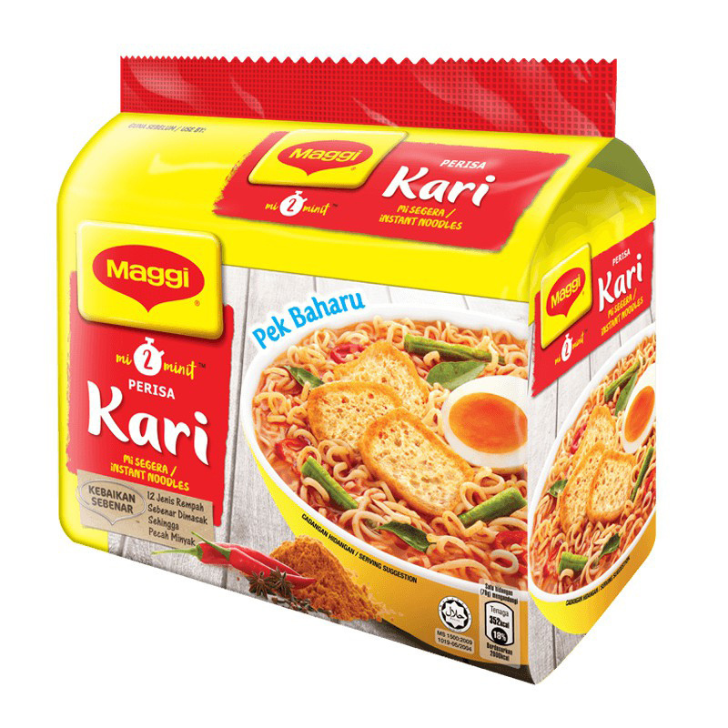 Most Popular MAGGI-Kari 5x79g with Rich Aroma and Delicious Instant Curry Flavour Noodles