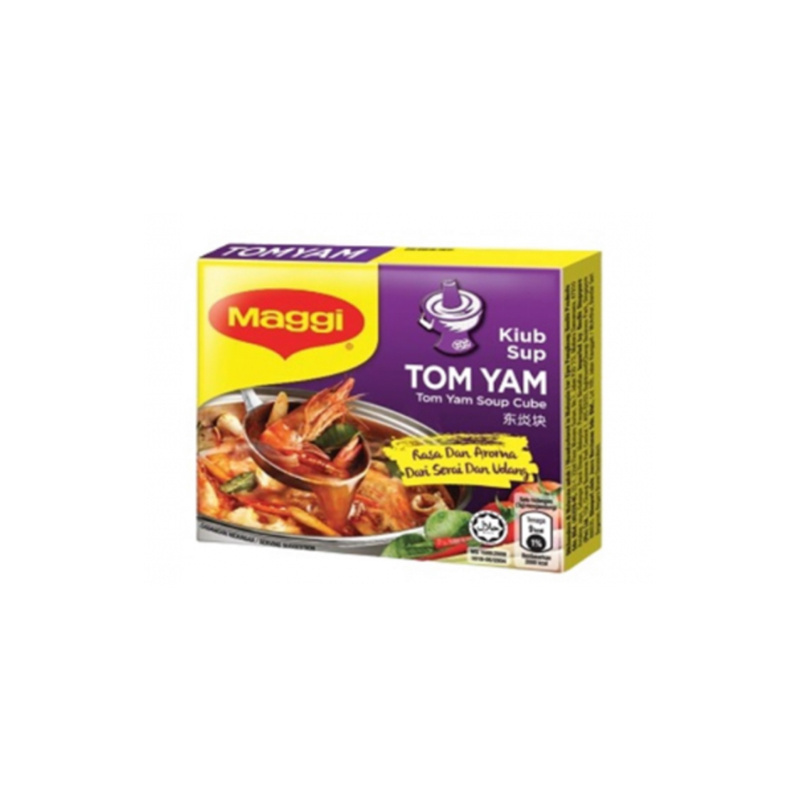 Premium High Quality 60g MAGGI-Tom Yam Stock Cube with The Tantalizing Taste of Real Herbs & Spices