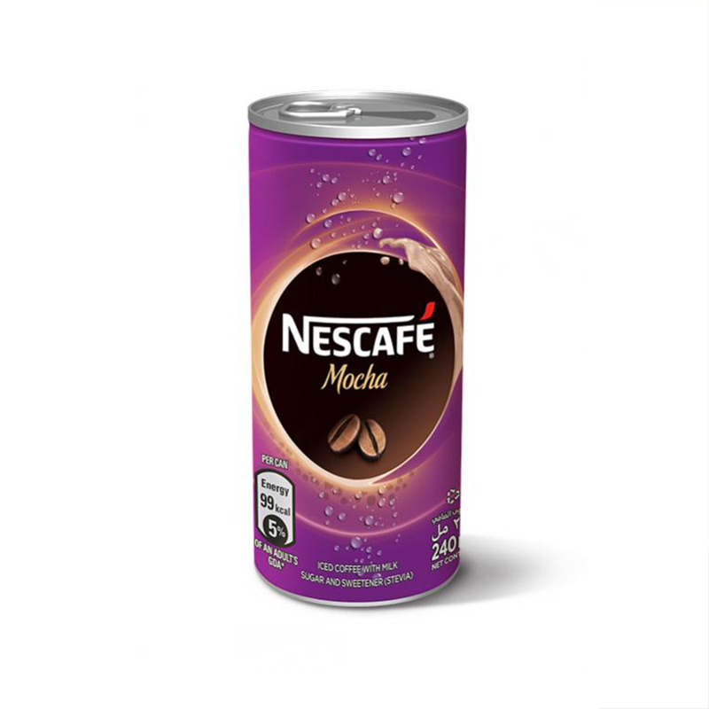 Excellent Quality 240ml Nes Cafe Can Mocha Combining Rich Flavor of Coffee with Delightful Taste of Chocolate