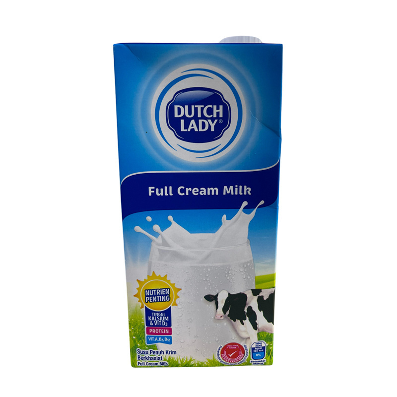 Hottest Selling 1L Dutch Lady UHT Full Cream Milk Perfect Breakfast Choice for Everyone To Be Strong and Stay Active