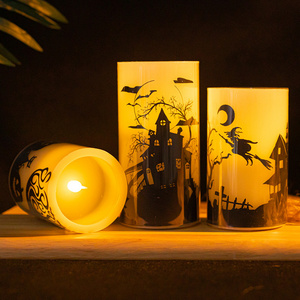 Halloween Specialization 3d real flame led floating candles led light candles led flameless candle