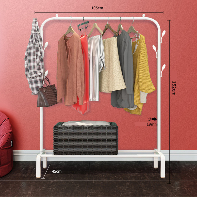 entryway drying nordic coat rack  metal with shoe stand