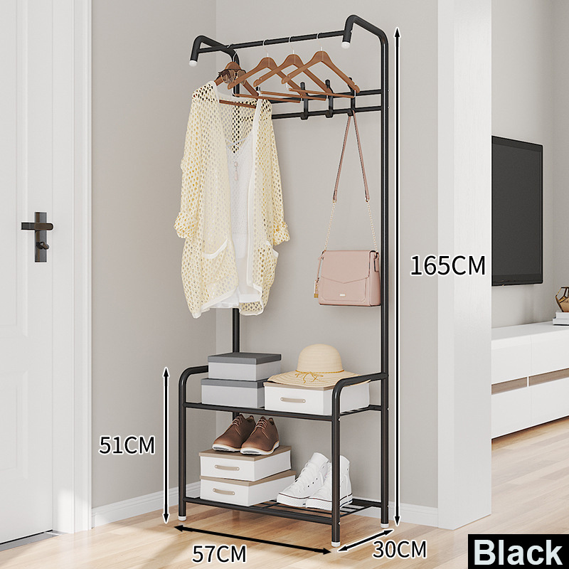 child coat hook rack  nordic standing wardrobe with coat shoe rack