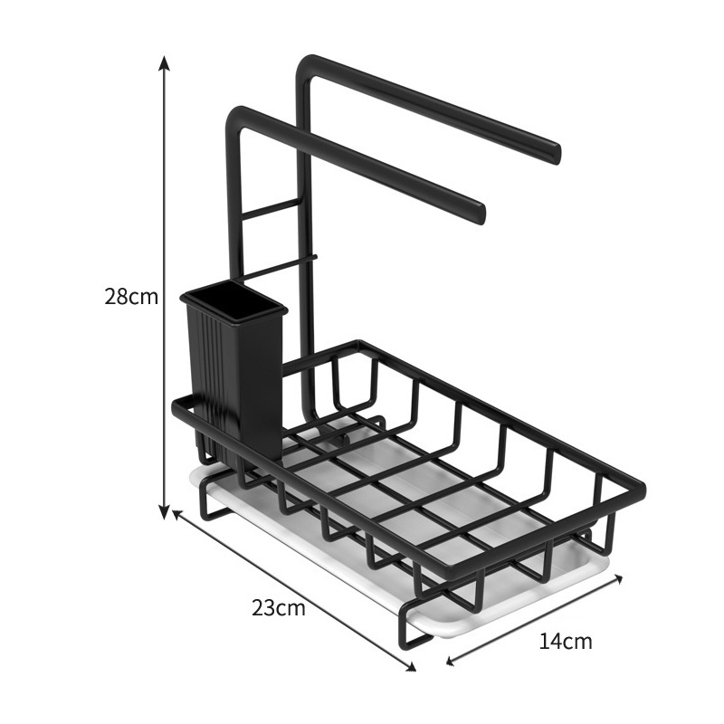 2022 stainless steel kitchen rollout caddy under sink organizer kitchen sponge holder sink caddy