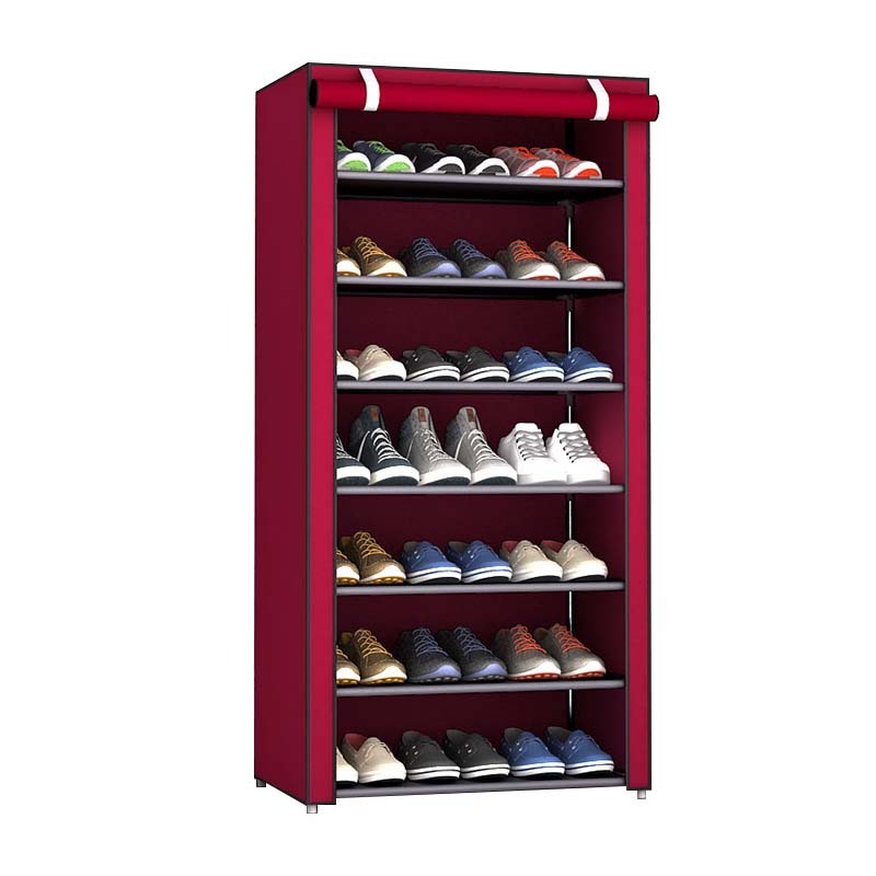 Collapsible shoe rack shoe racks for home shoe cabinet made of fabric