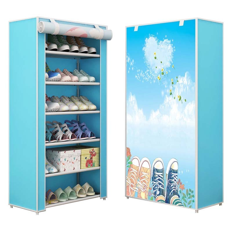 Collapsible shoe rack shoe racks for home shoe cabinet made of fabric