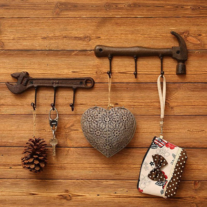 Multifunctional home decoration retro display rack hooks coat hook ornament hook